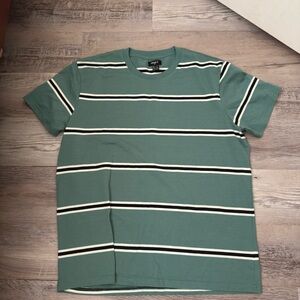🔥Forever 21 Stripped Green and Black T Shirt🔥